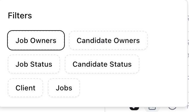 Filtering to your candidates and scanning for follow-ups — screenshot 1