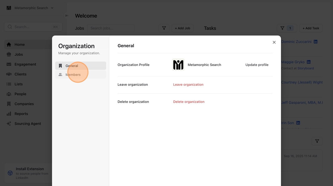 Adding / Removing team members to your account — screenshot 3