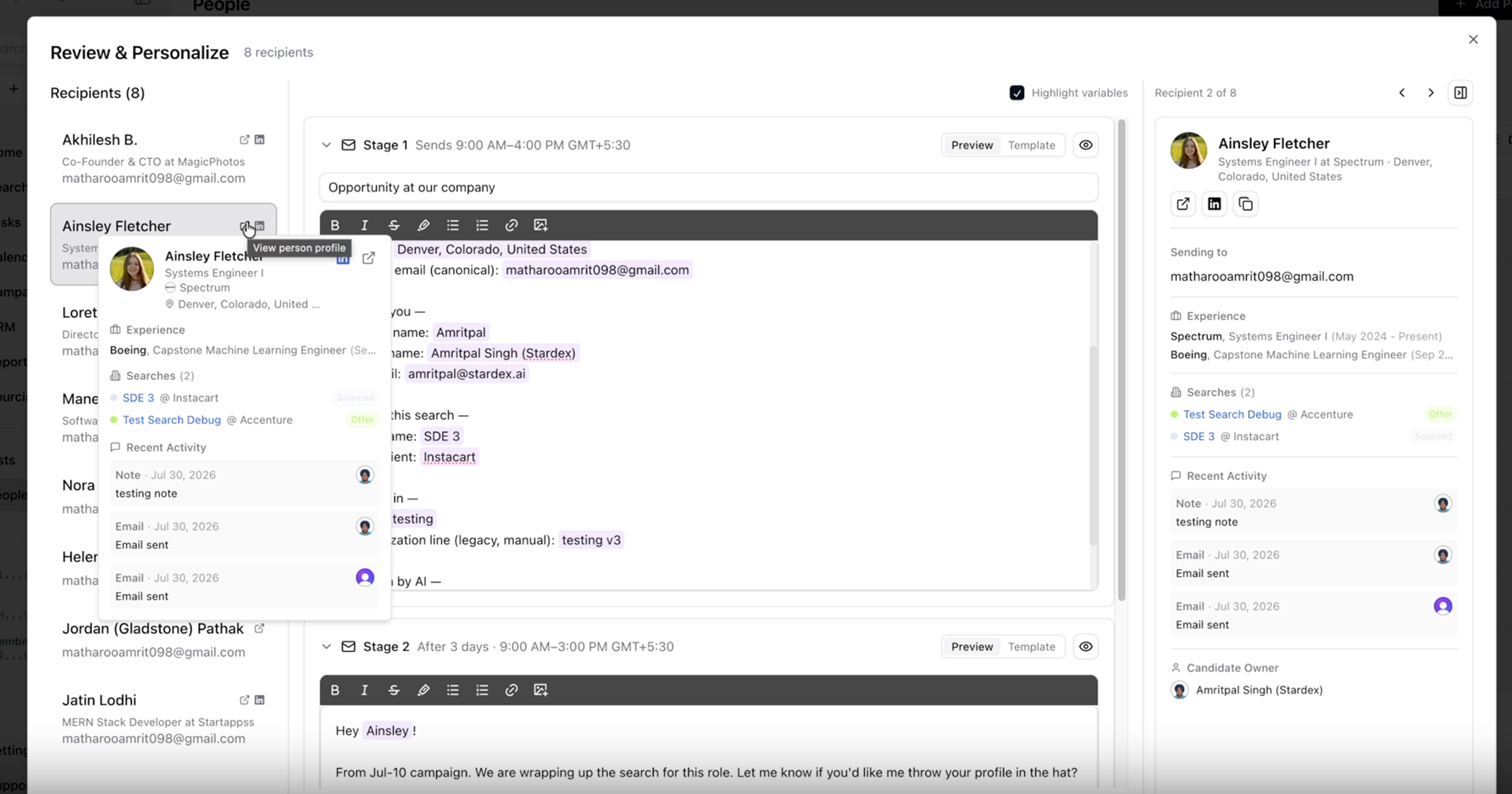 Bulk enroll review — screenshot 10