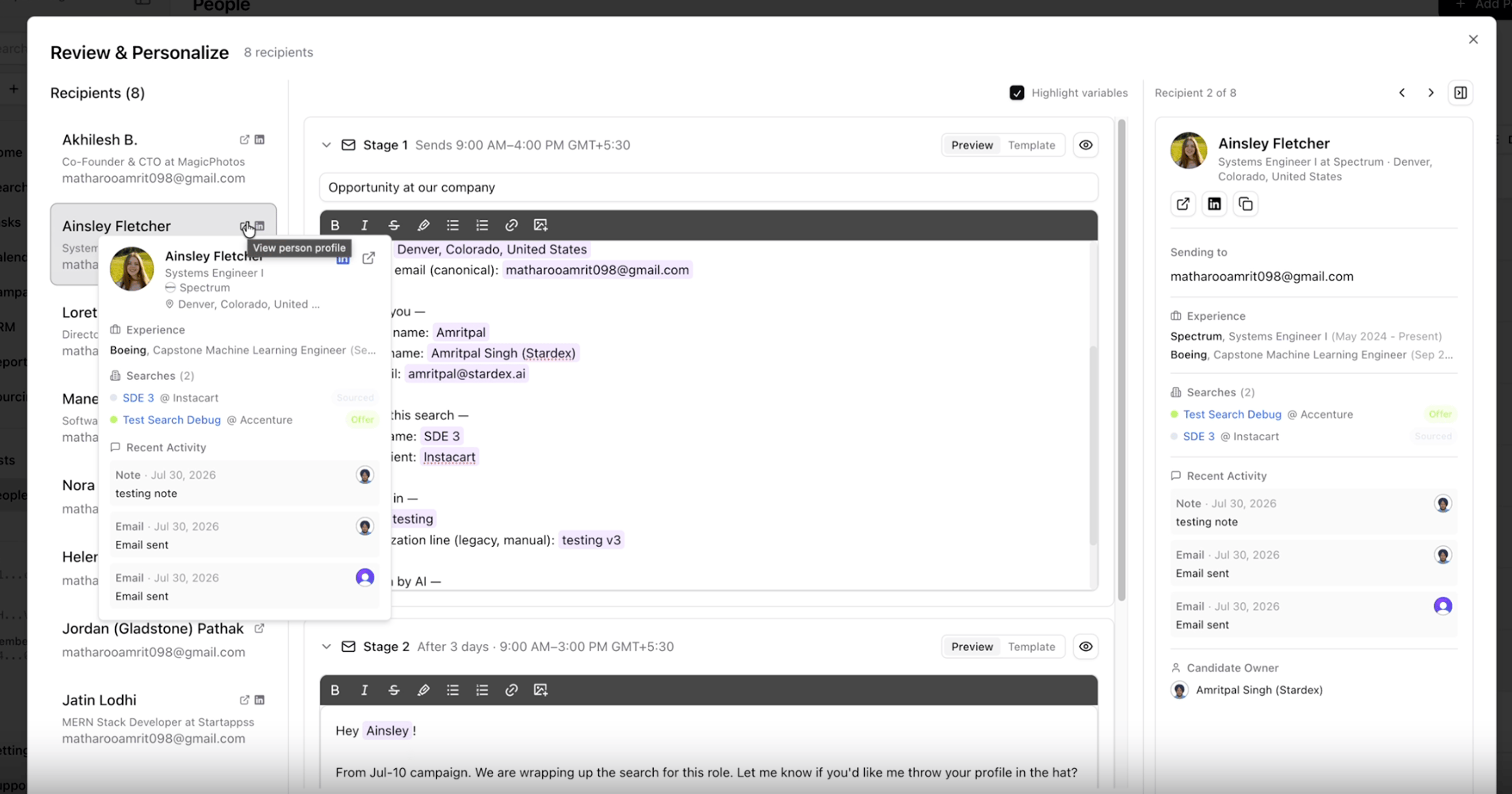 Bulk enroll review — screenshot 10