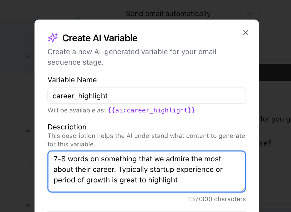 AI variables — screenshot 3