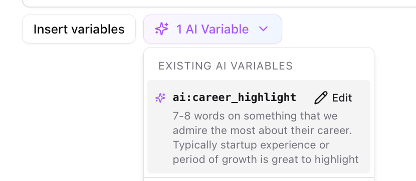 AI variables — screenshot 4