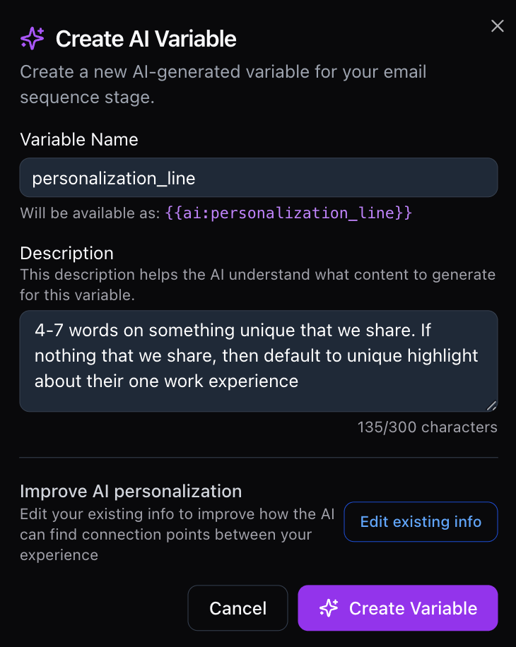 AI variables — screenshot 6