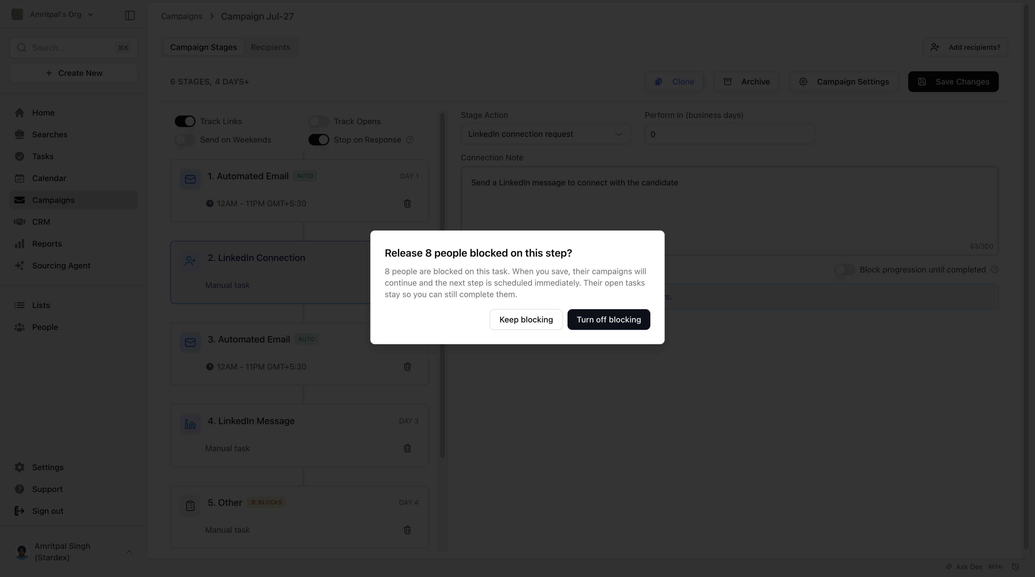 Turning it off — screenshot 8