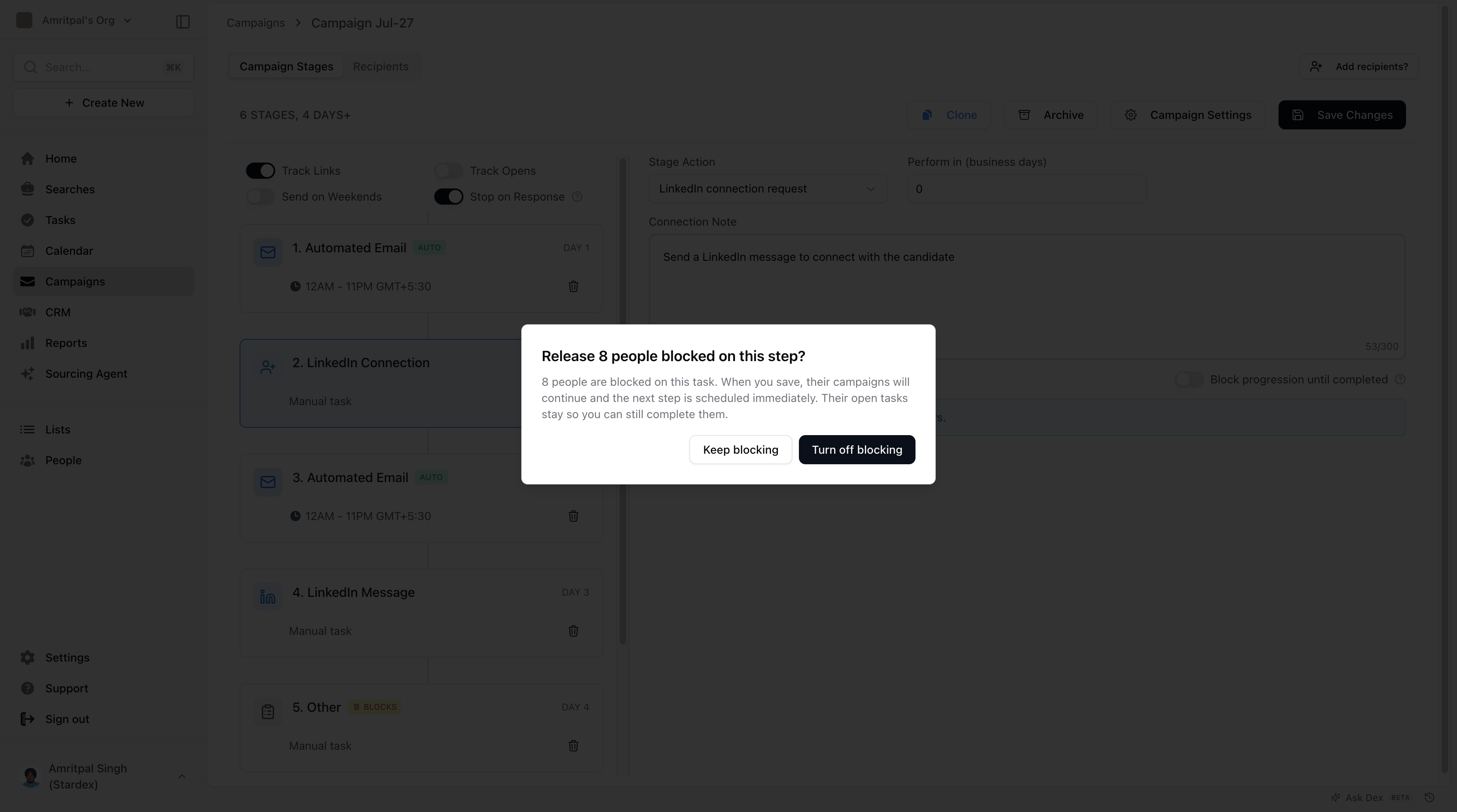 Turning it off — screenshot 8