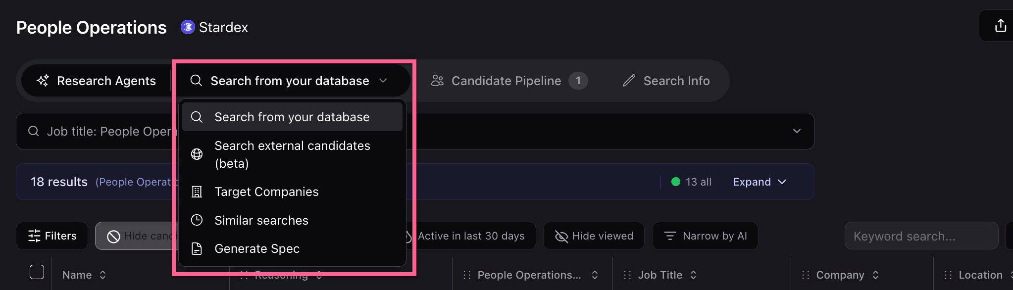 Where to find Research Agents — screenshot 2
