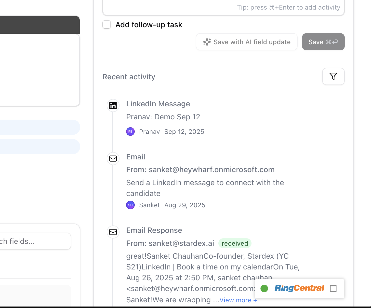 Ringcentral Call Widget — screenshot 6