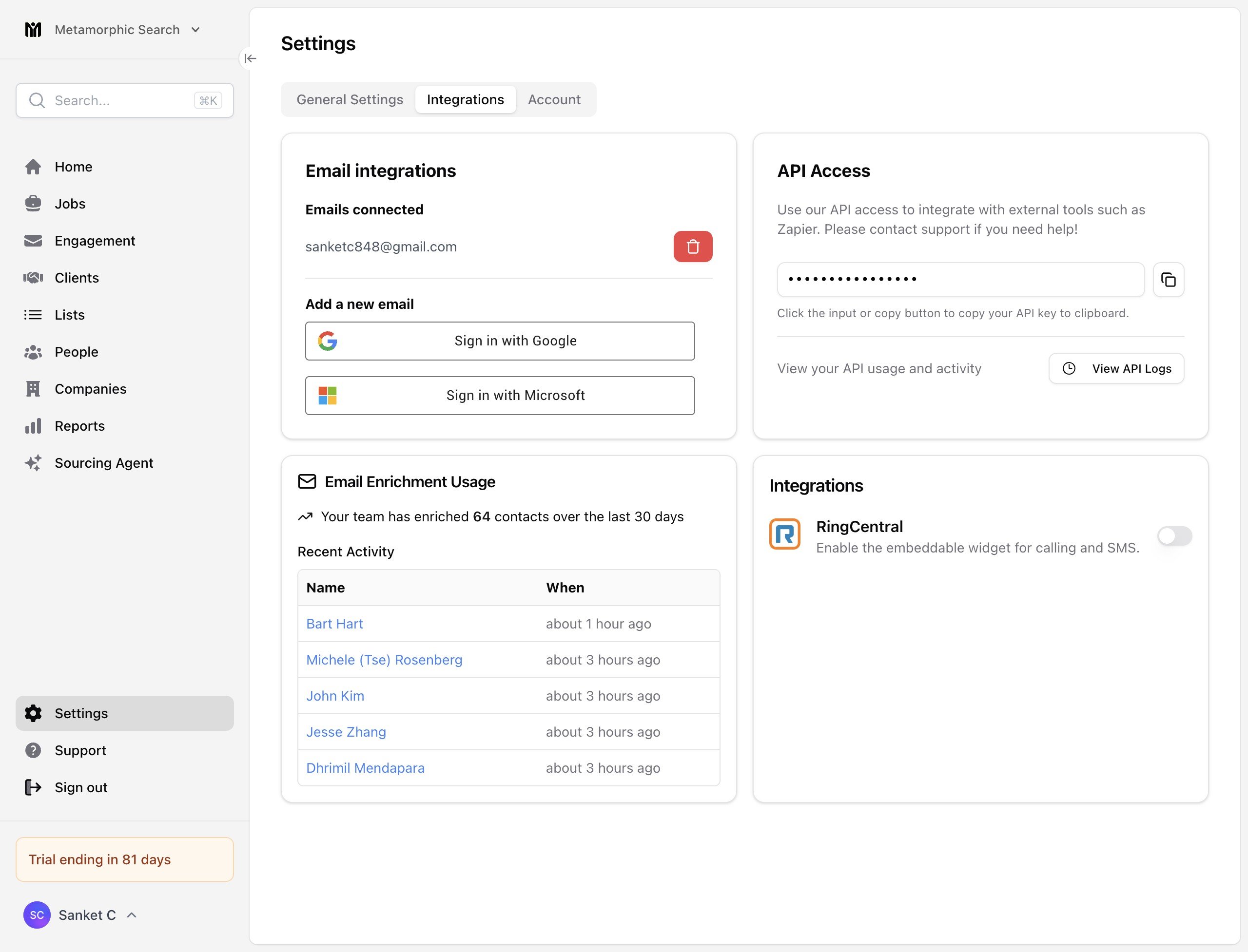 Ringcentral Call Widget — screenshot 2
