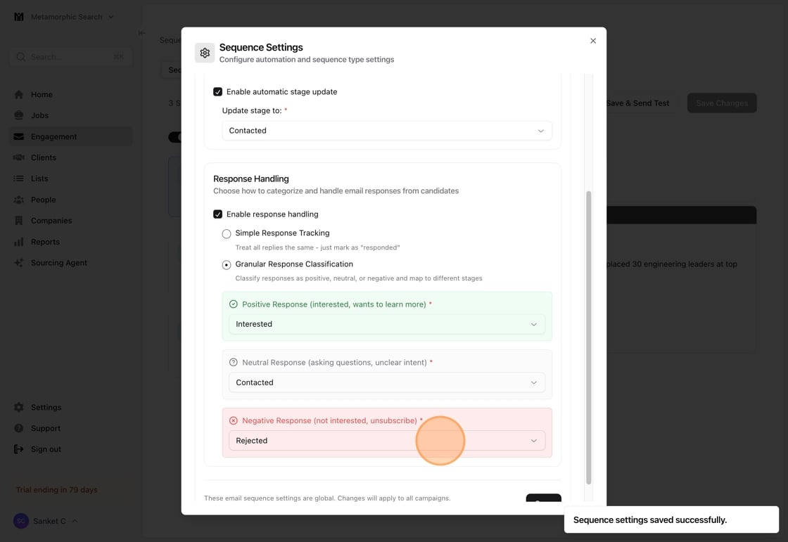Setting up your multi-step outreach campaign — screenshot 13
