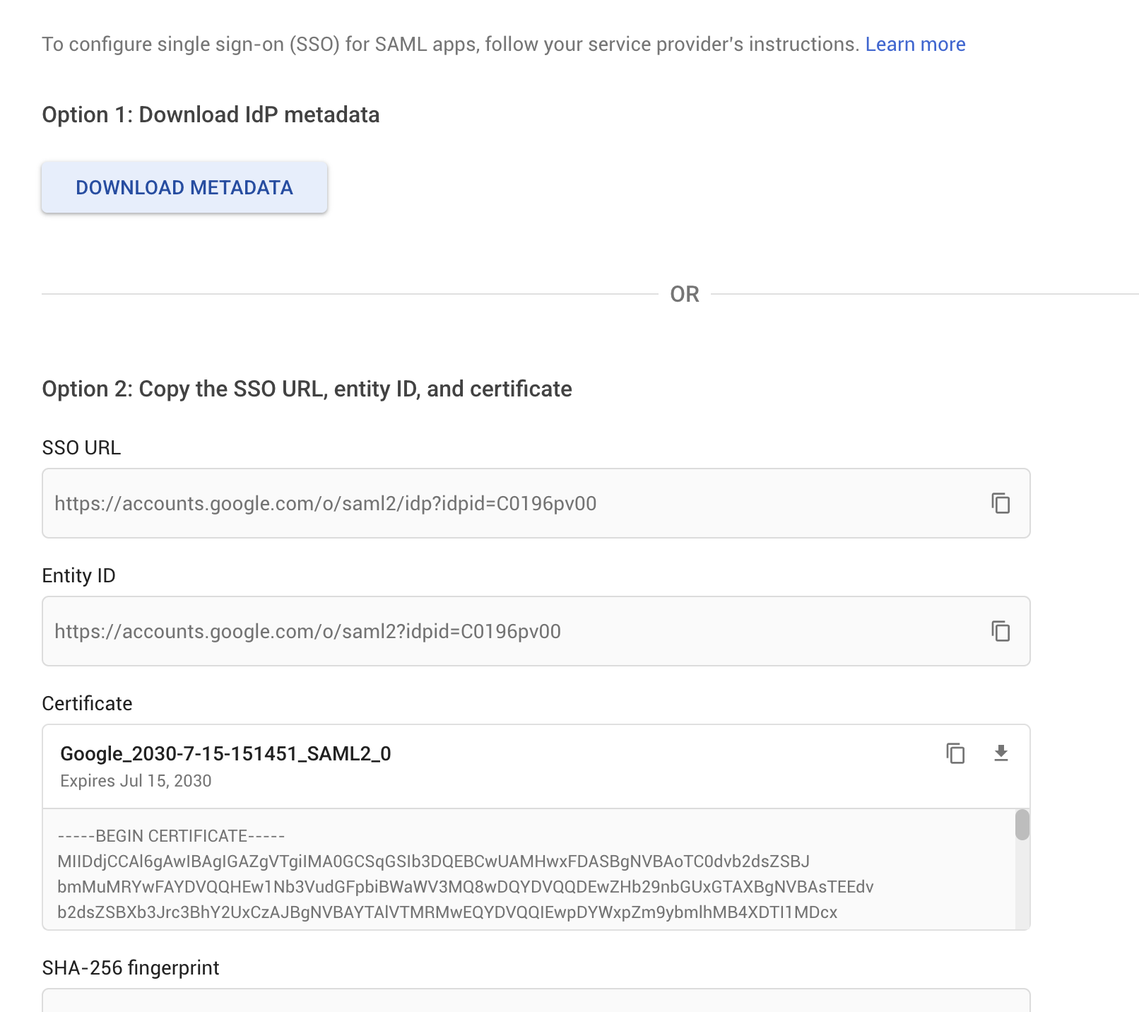 Single Sign On — screenshot 8