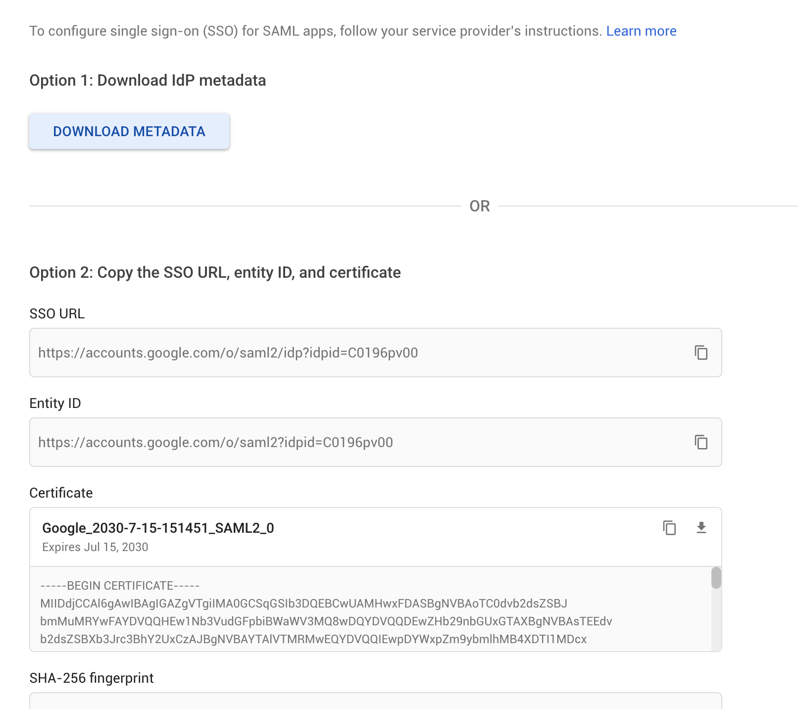 Single Sign On — screenshot 8