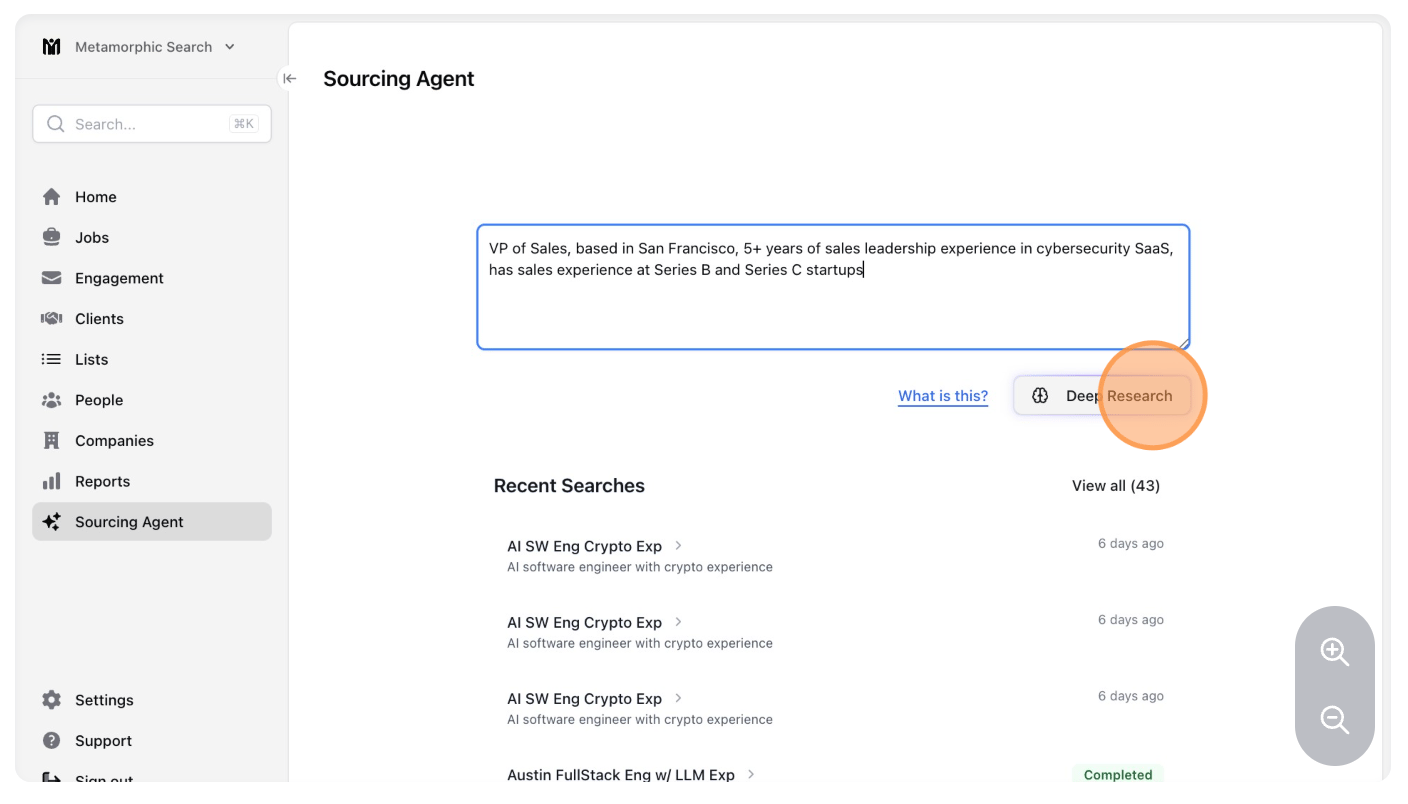 Instructions on using the Stardex sourcing agent: — screenshot 3