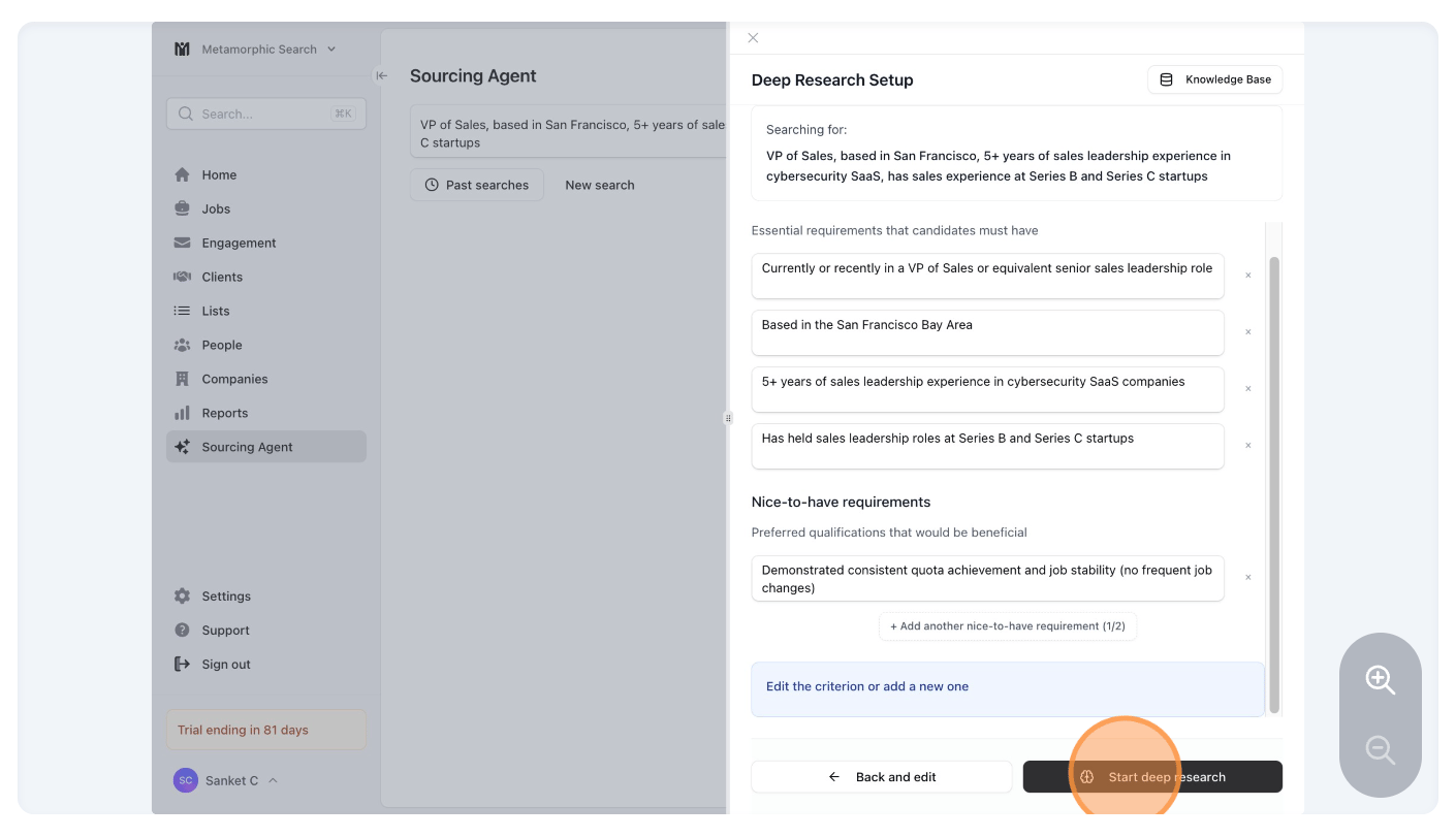 Instructions on using the Stardex sourcing agent: — screenshot 5