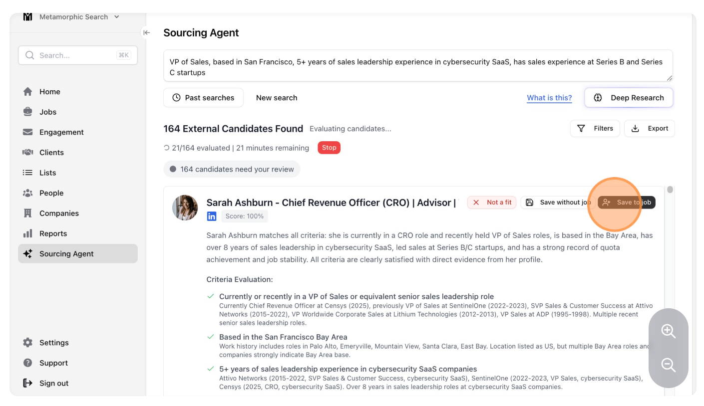 Instructions on using the Stardex sourcing agent: — screenshot 6