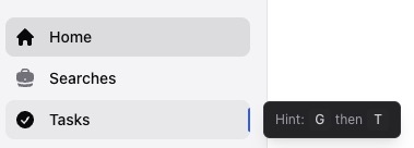 Creating a task from the Tasks page — screenshot 1