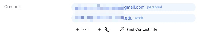 Finding contact info from a person's profile — screenshot 3