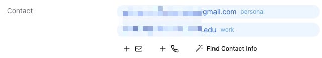 Finding contact info from a person's profile — screenshot 3