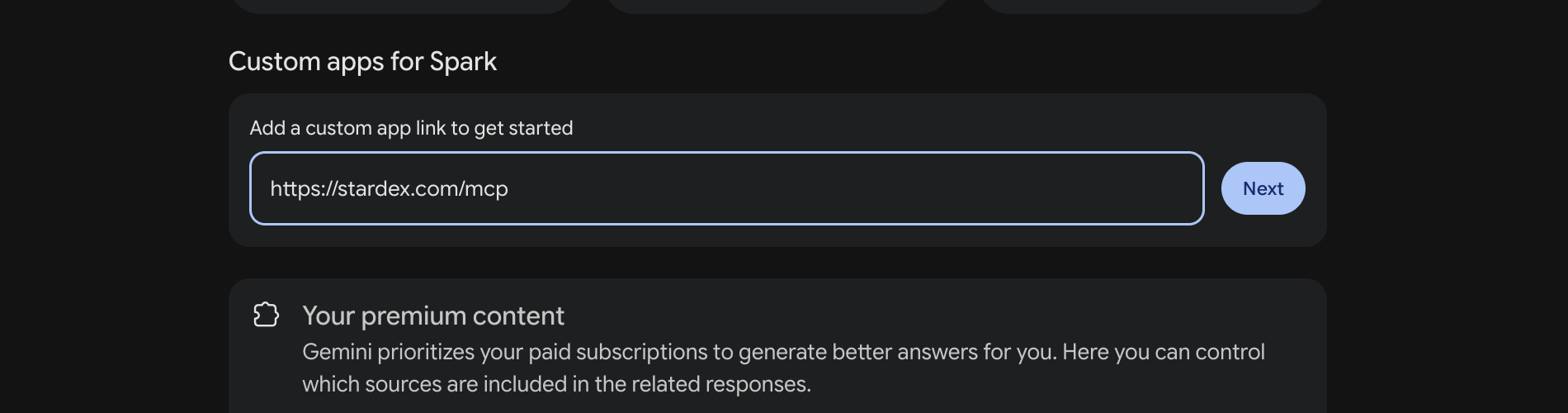 Gemini Google Connector — screenshot 2