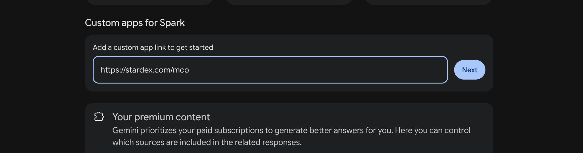 Gemini Google Connector — screenshot 2