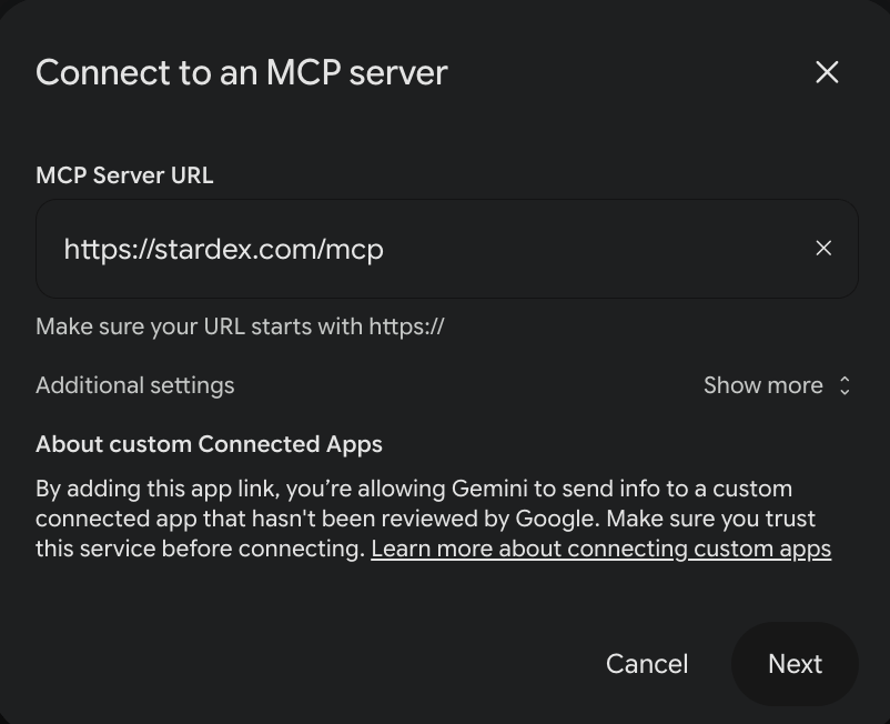 Gemini Google Connector — screenshot 3