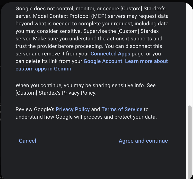 Gemini Google Connector — screenshot 4