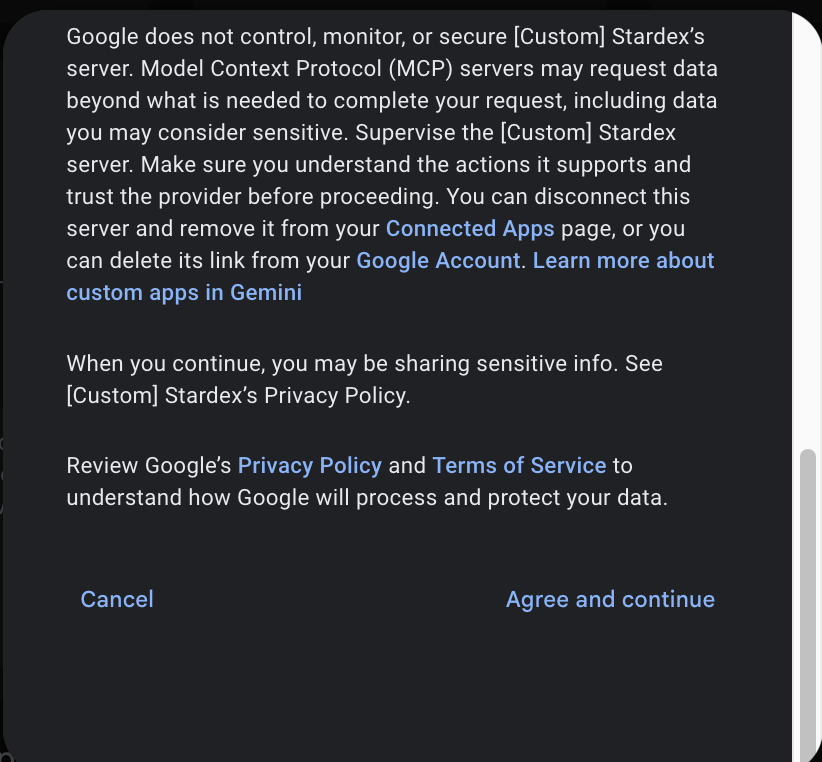 Gemini Google Connector — screenshot 4