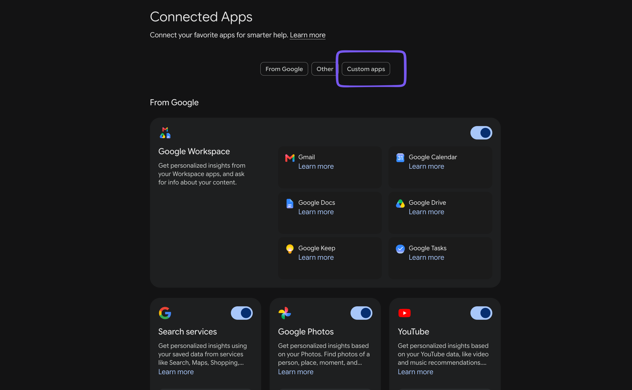 Gemini Google Connector — screenshot 1