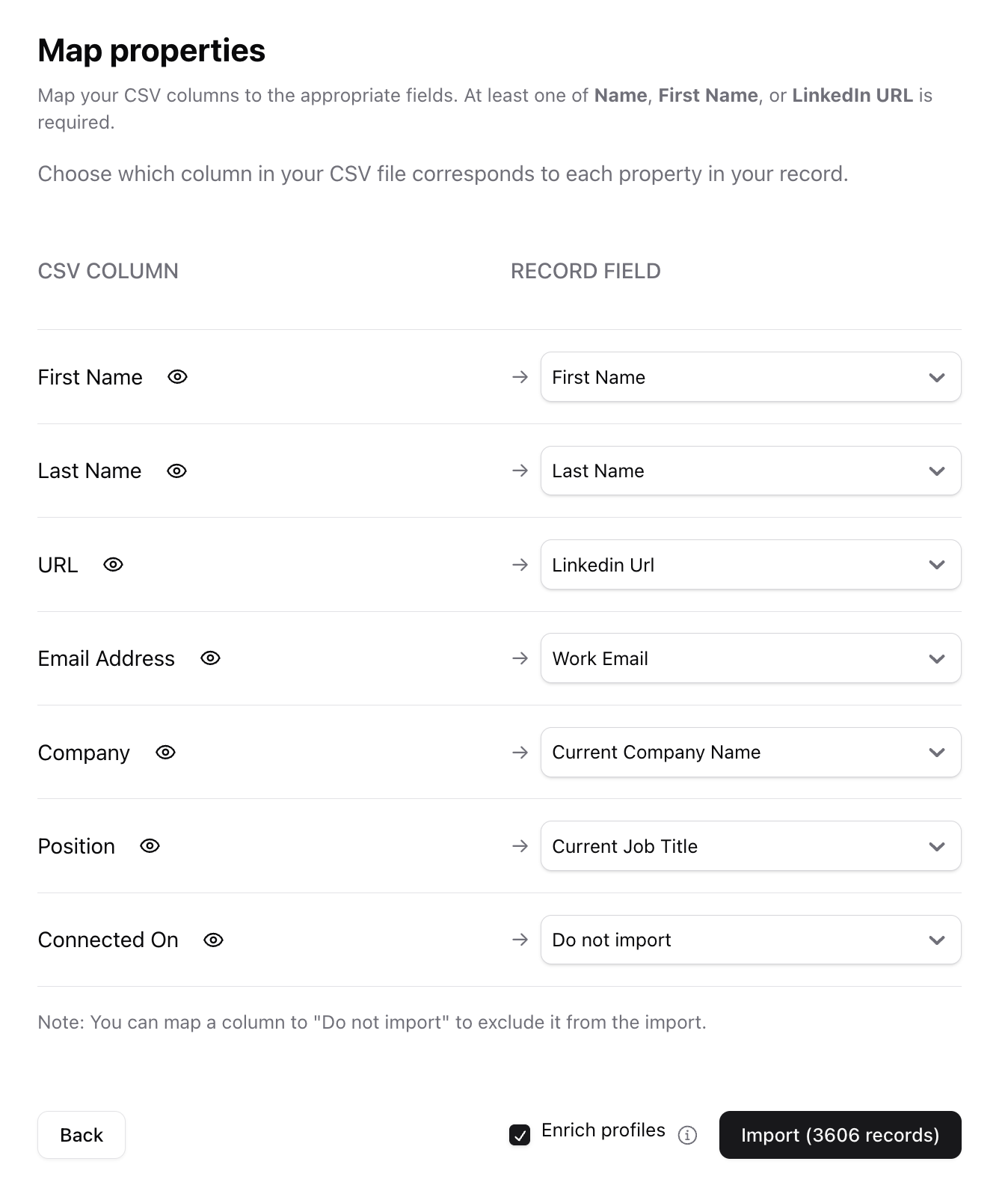 Bulk import candidates / clients / companies / resumes — screenshot 6