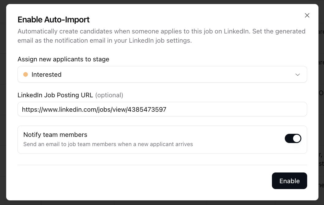 LinkedIn Job Ad Responses — screenshot 2