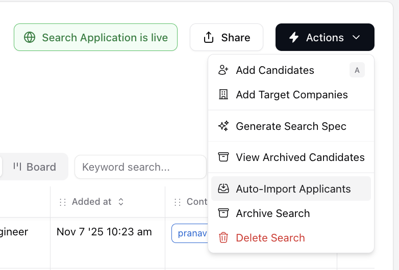LinkedIn Job Ad Responses — screenshot 1