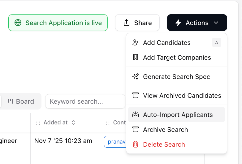 LinkedIn Job Ad Responses — screenshot 1