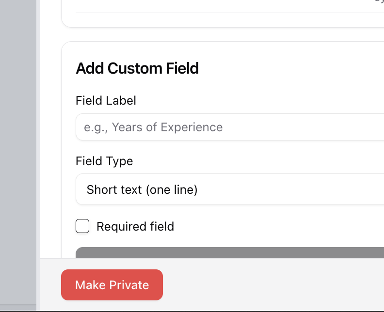 Making a job public — screenshot 4