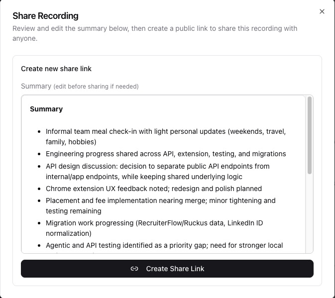 Downloading the transcript — screenshot 6