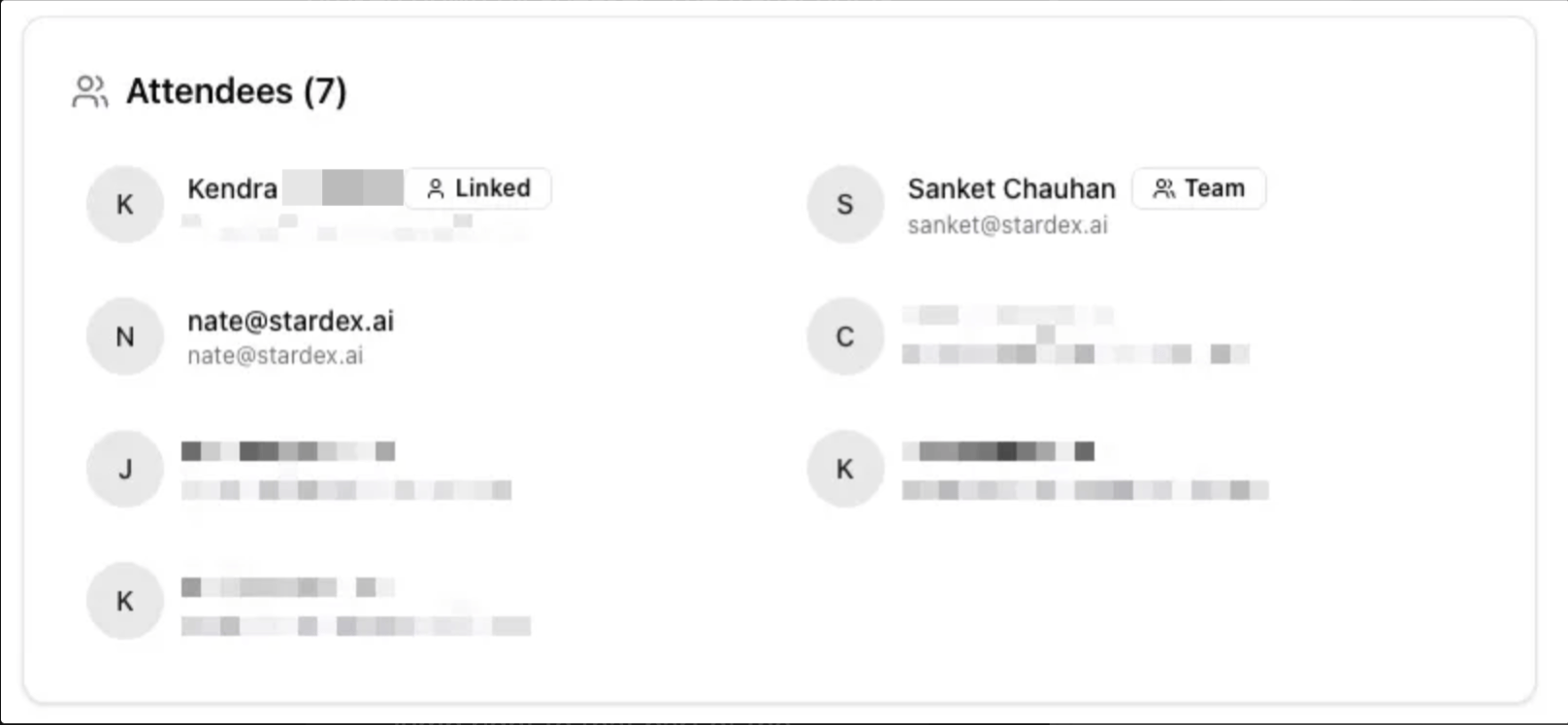 Attendees — screenshot 3