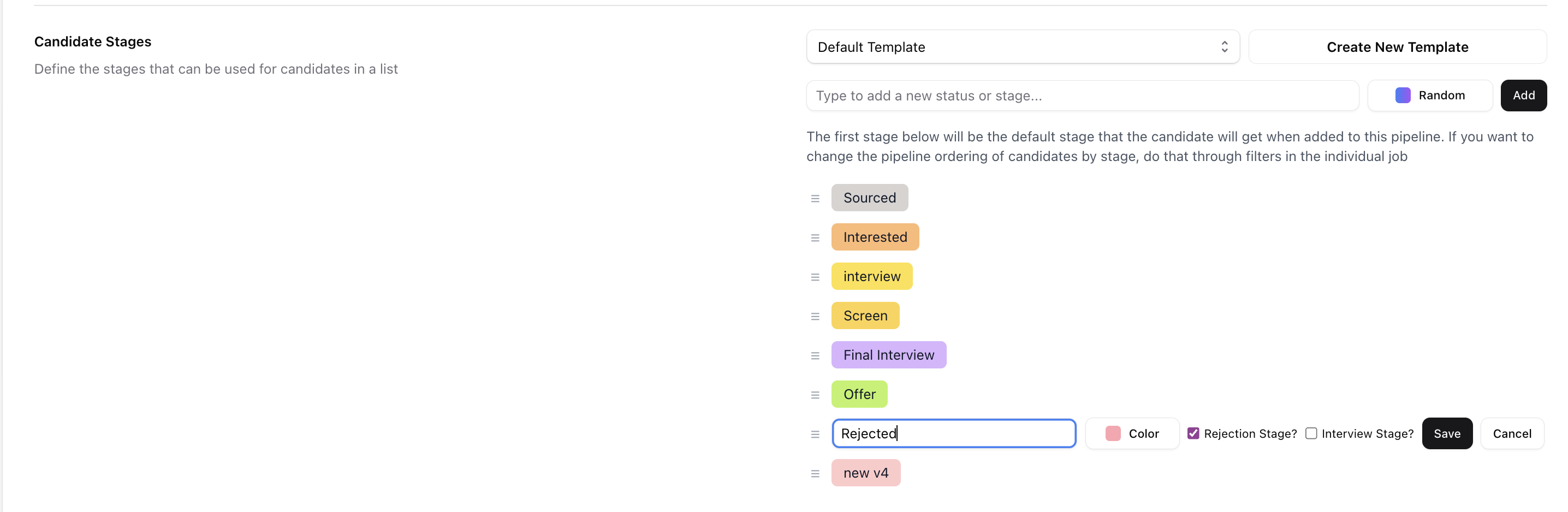 Moving candidates through the pipeline — screenshot 3