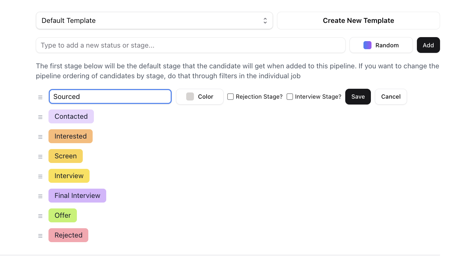 Moving candidates through the pipeline — screenshot 1