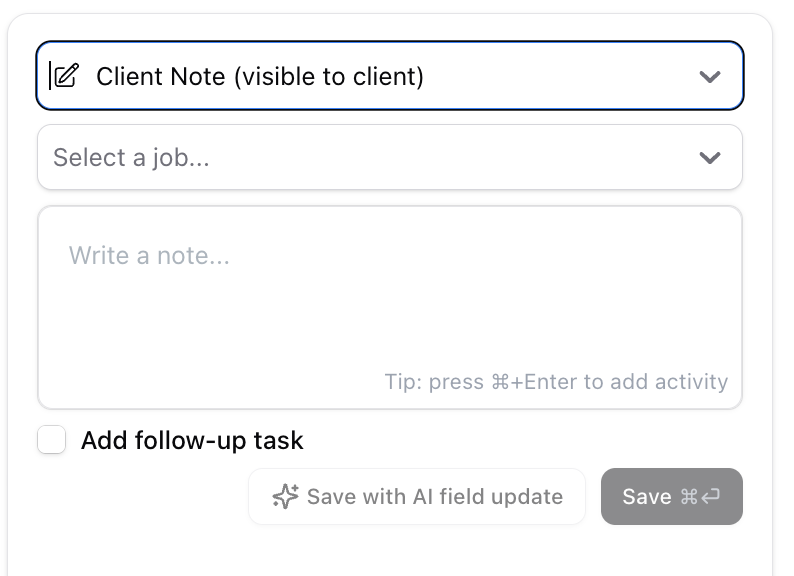 Share specific notes and documents in the client sharable link — screenshot 20