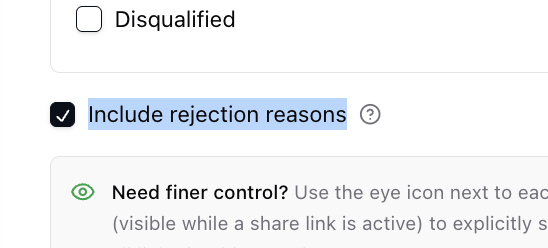Showing rejection reasons to clients — screenshot 24
