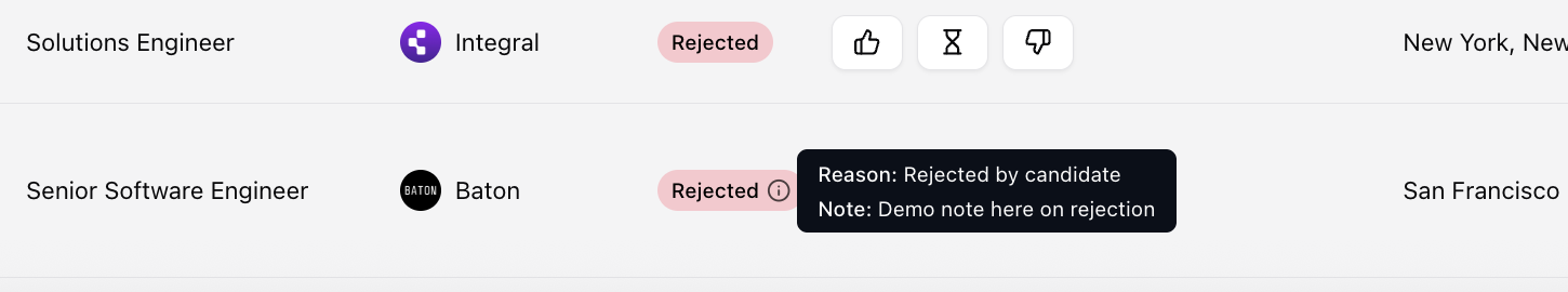 Showing rejection reasons to clients — screenshot 25