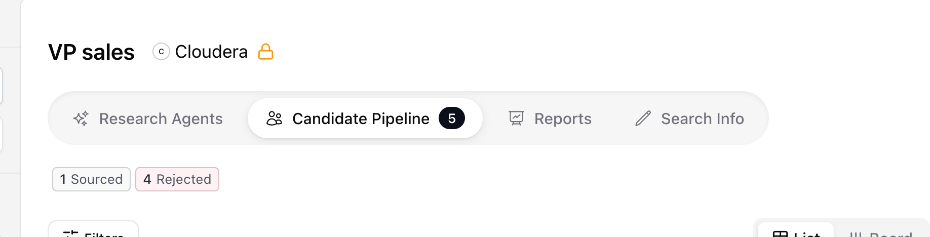 Marking a search as confidential — screenshot 2