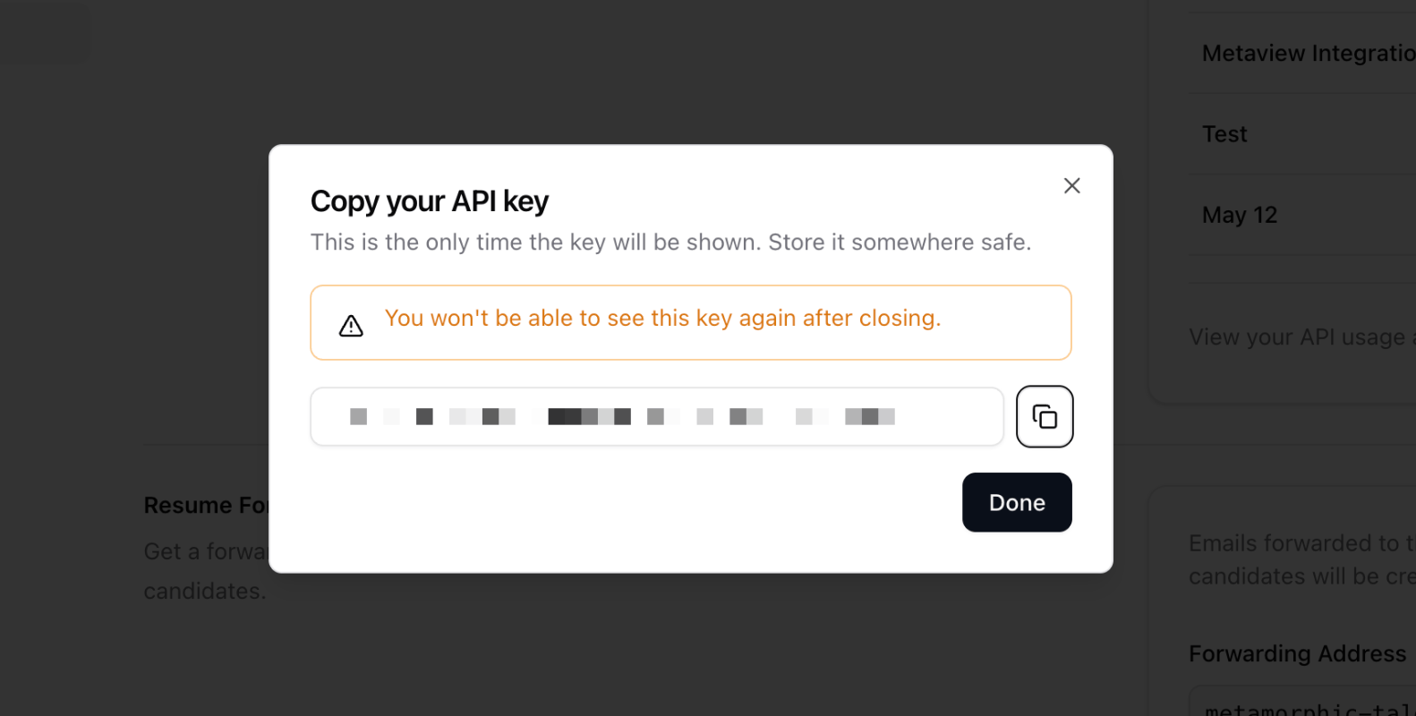 2. Copy your key — screenshot 2