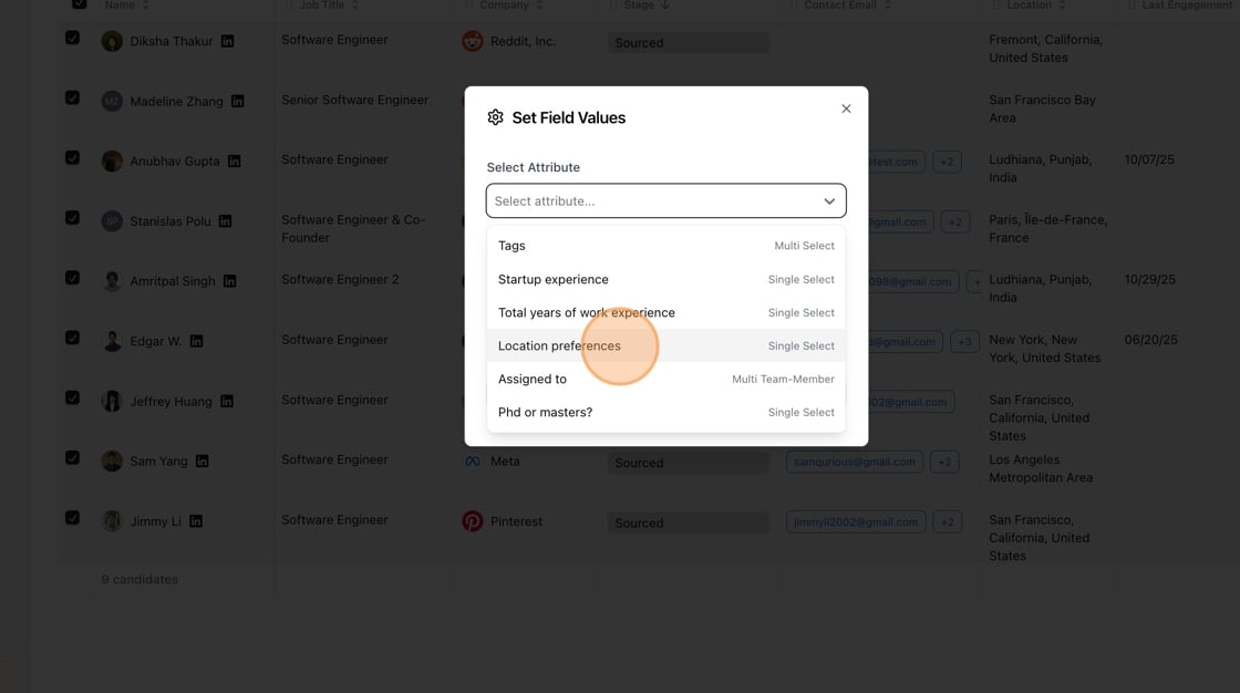 Bulk tagging custom fields — screenshot 11