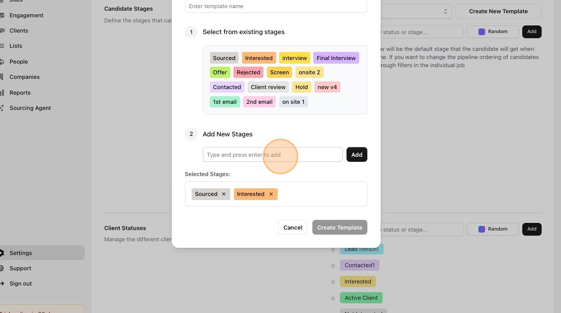 Customize job pipeline stages — screenshot 9
