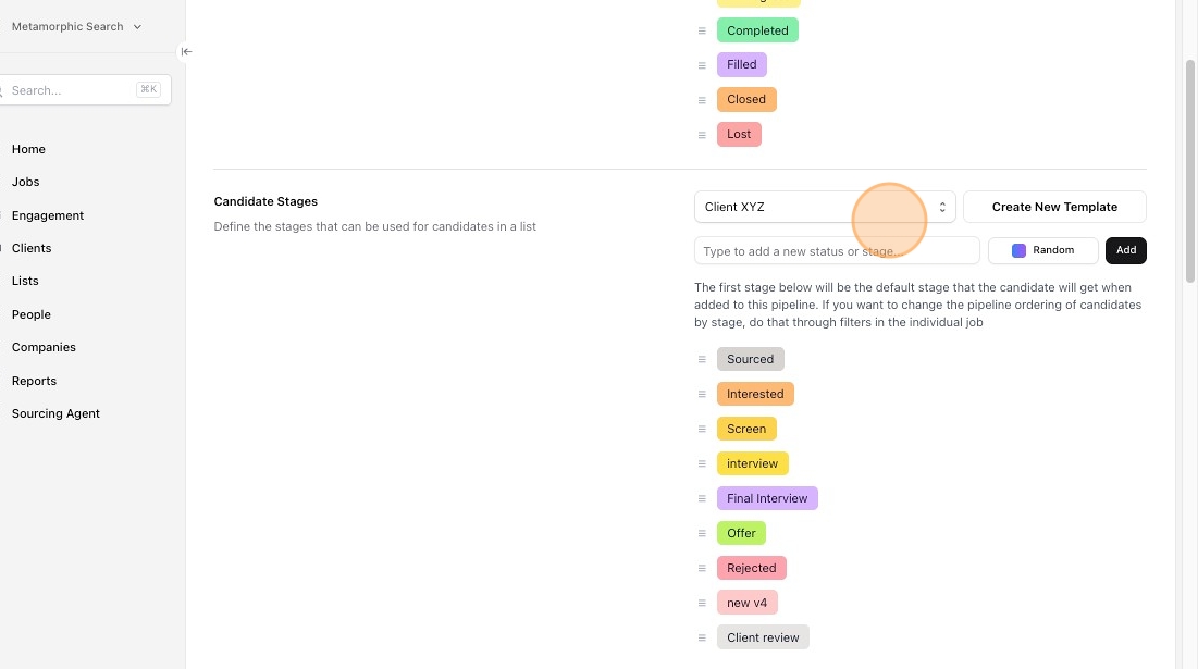 Customize job pipeline stages — screenshot 6