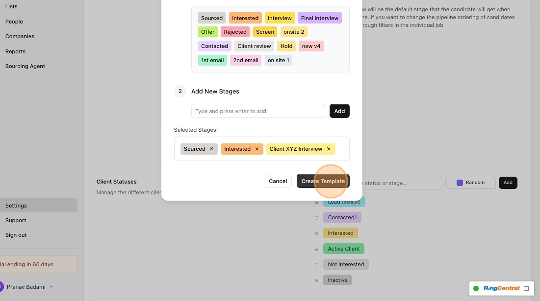 Customize job pipeline stages — screenshot 11