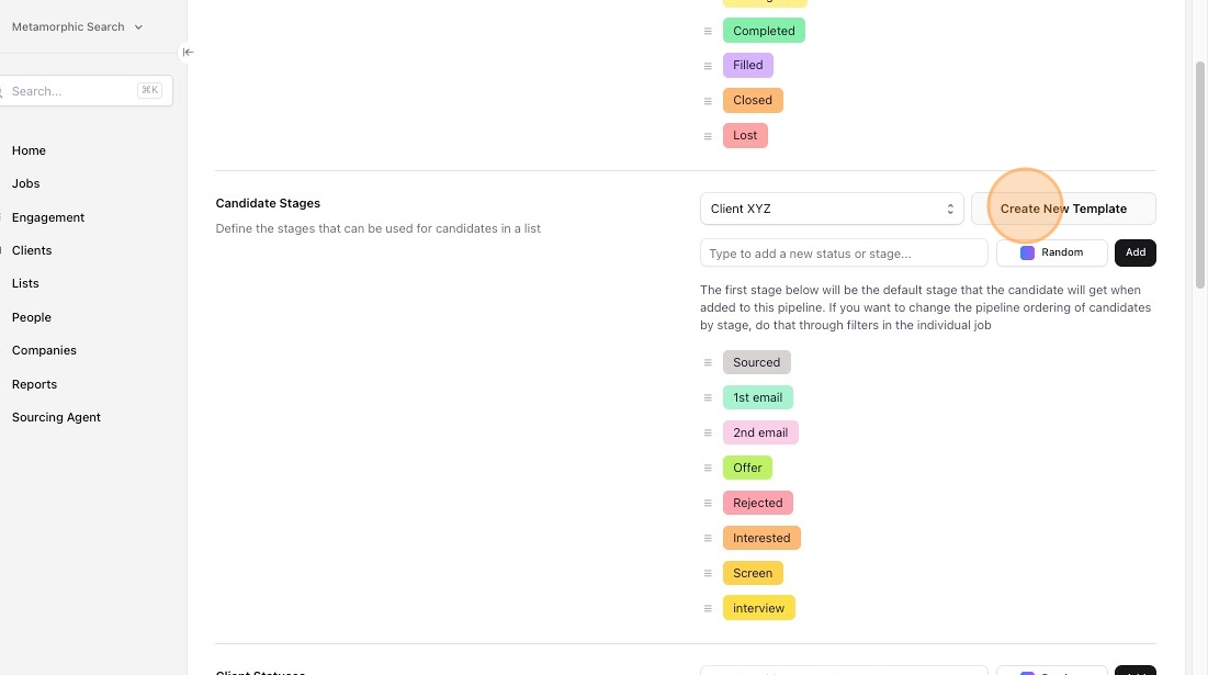 Customize job pipeline stages — screenshot 7