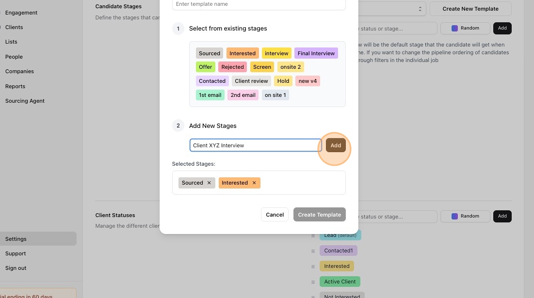 Customize job pipeline stages — screenshot 10