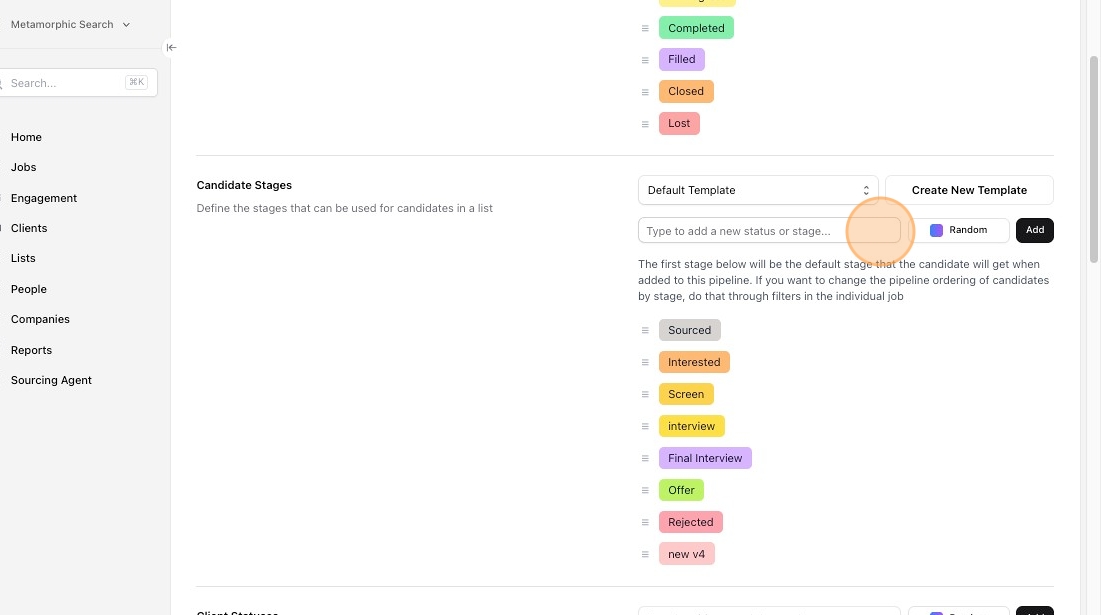 Customize job pipeline stages — screenshot 4