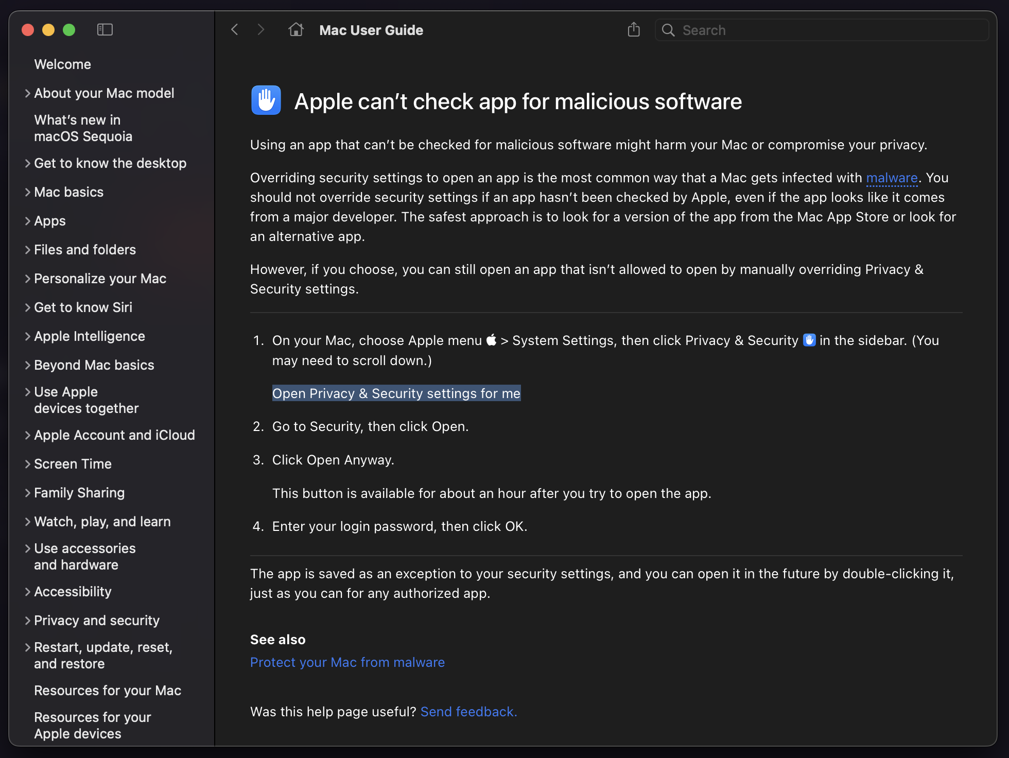 Apple's Mac User Guide