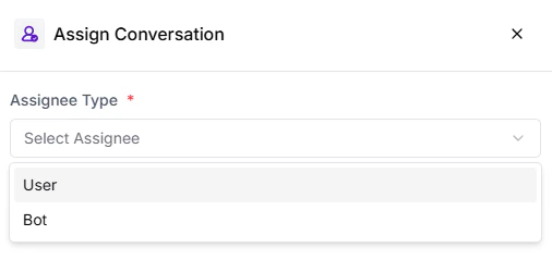 Assign Conversation
